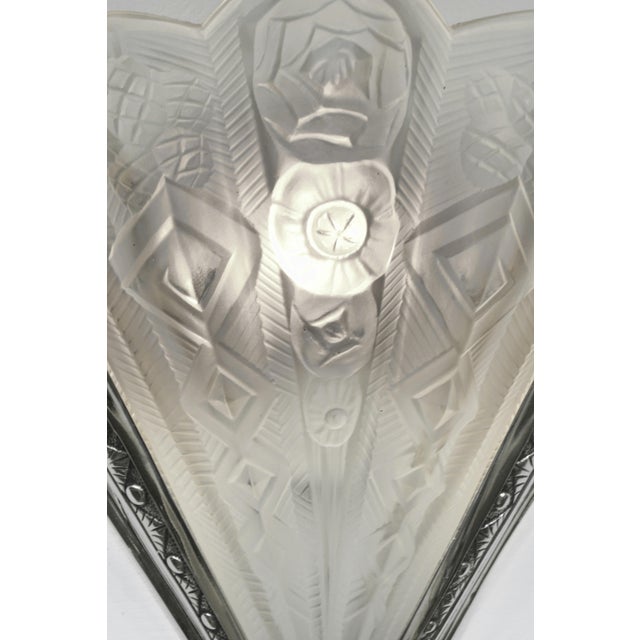 A Pair of French Art Deco Wall Sconces by Noverdy 1930 France For Sale - Image 9 of 11