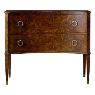 Burl Walnut Chest of Drawers For Sale