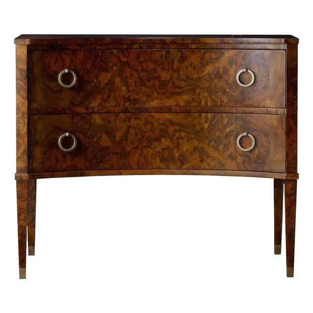 Burl Walnut Chest of Drawers For Sale