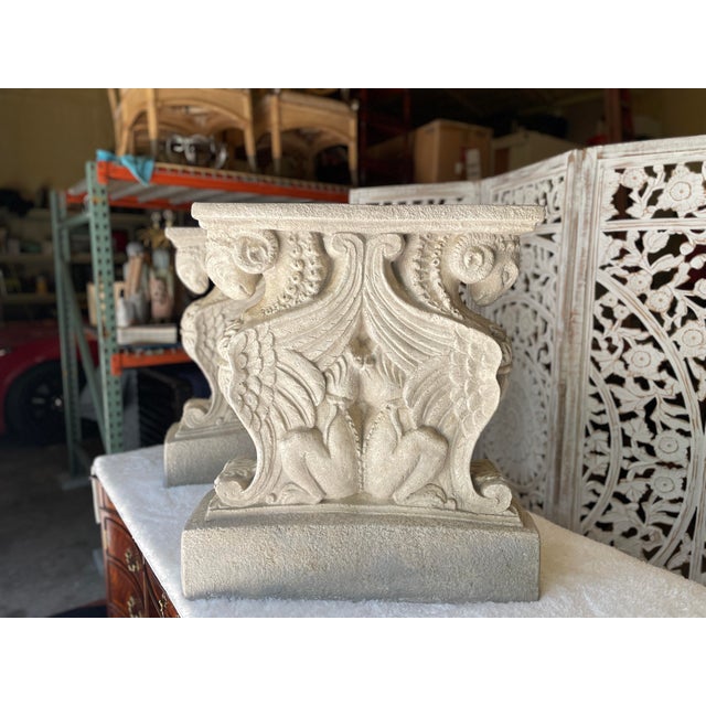 1960s Pair of Neoclassical Revival Style Pedestals for Dining Table For Sale - Image 11 of 12