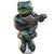 Anthropomorphic Frog Playing Guitar Mushroom Cement Sculpture Yard Art Statue -Measures about 13" tall x 9" wide x 7"...