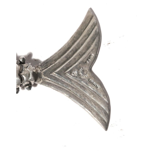 Silver Late 20th Century Los Castillo Taxco Mexican Silver Plate Articulated Fish Bottle Opener For Sale - Image 8 of 10