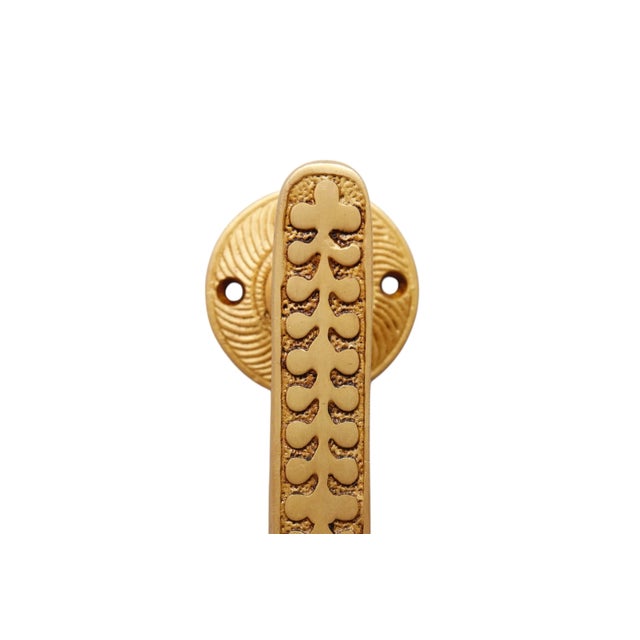 Brass Bar Door Handles - a Pair For Sale - Image 4 of 5