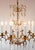 Vintage French Chandelier in Brass with Bronze and Crystals, 1930s For Sale - Image 6 of 11