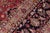 1980s Shabby Chic Persian Kashan Red/Purple Wool Rug - 9'8'' X 13'9'' For Sale - Image 5 of 10