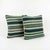 Mid-Century Modern Earthy Wool Rug Pillow Cover 24'' X 24'' - Set of Two For Sale - Image 3 of 4