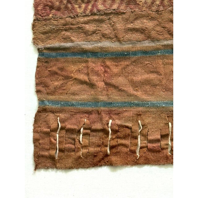 Framed Pre-Columbian Fine Textile Fragment from Chancay Culture For Sale - Image 11 of 15