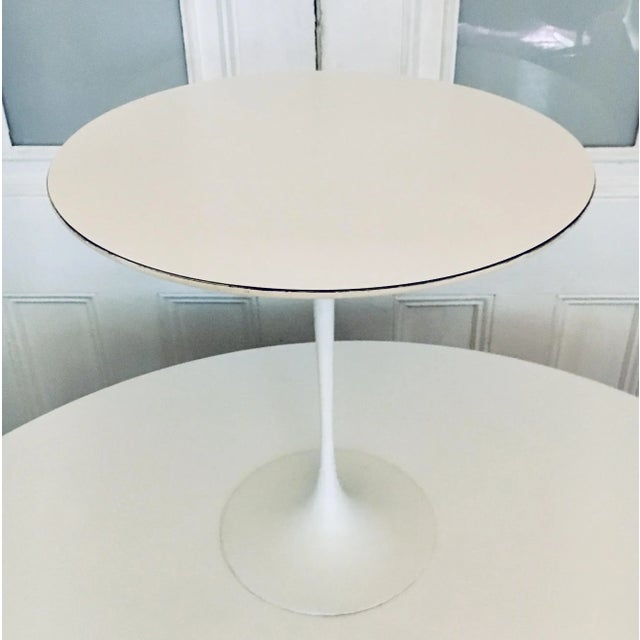 Wood 1960s Eero Saarinen Tulip Side Table for Knoll Mid Century Modern Danish For Sale - Image 7 of 7