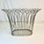 Silver 1980s Vintage Atomic Boho Chic French Style Wire Wastebasket. For Sale - Image 8 of 8