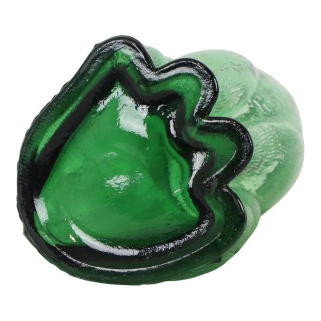 Large Green Glass Cat Decanter, Empoli, Italy, 1960s For Sale - Image 14 of 16