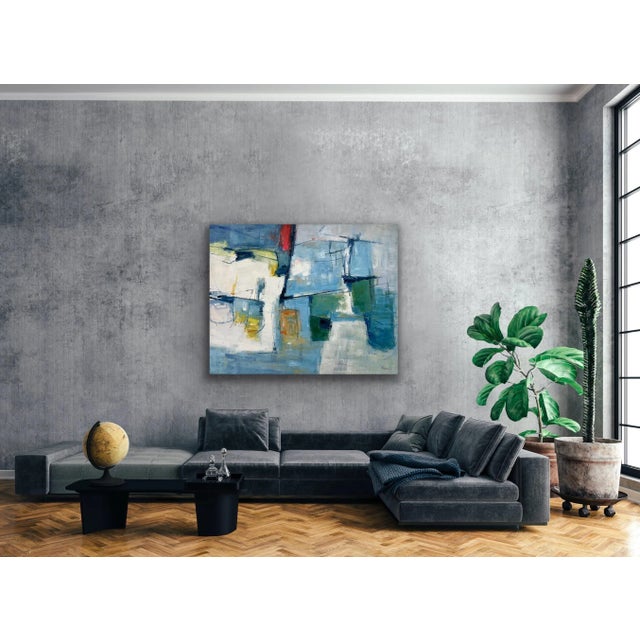 Contemporary Abstract Original Oil Painting For Sale - Image 4 of 12