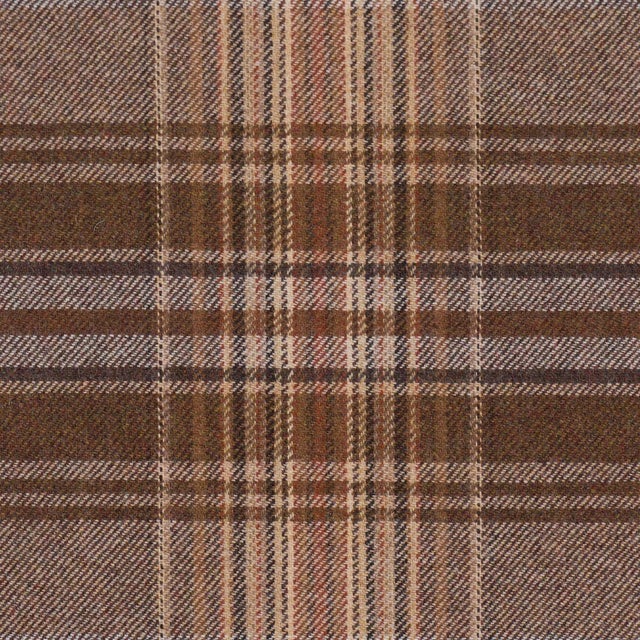 Traditional Schumacher Campbell Plaid Fabric In Terra For Sale - Image 3 of 6