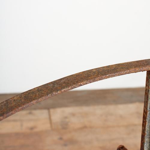 Reclaimed Cast Iron Window Frame For Sale - Image 4 of 6