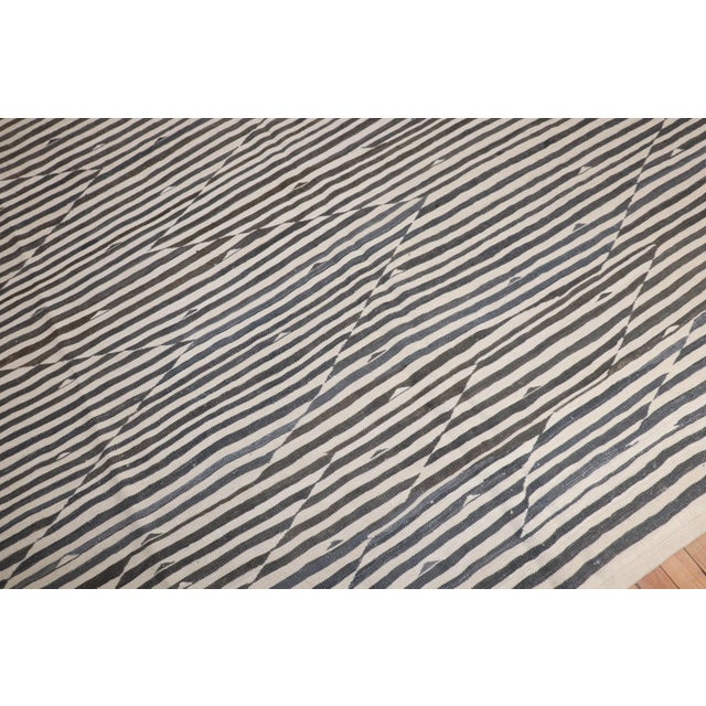 Zebra Style Vintage Persian Kilim - 8'4" x 9'6" For Sale - Image 4 of 9