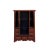 Chinese Vintage Distressed Brick Red Color Narrow a Shape Cabinet For Sale - Image 4 of 6