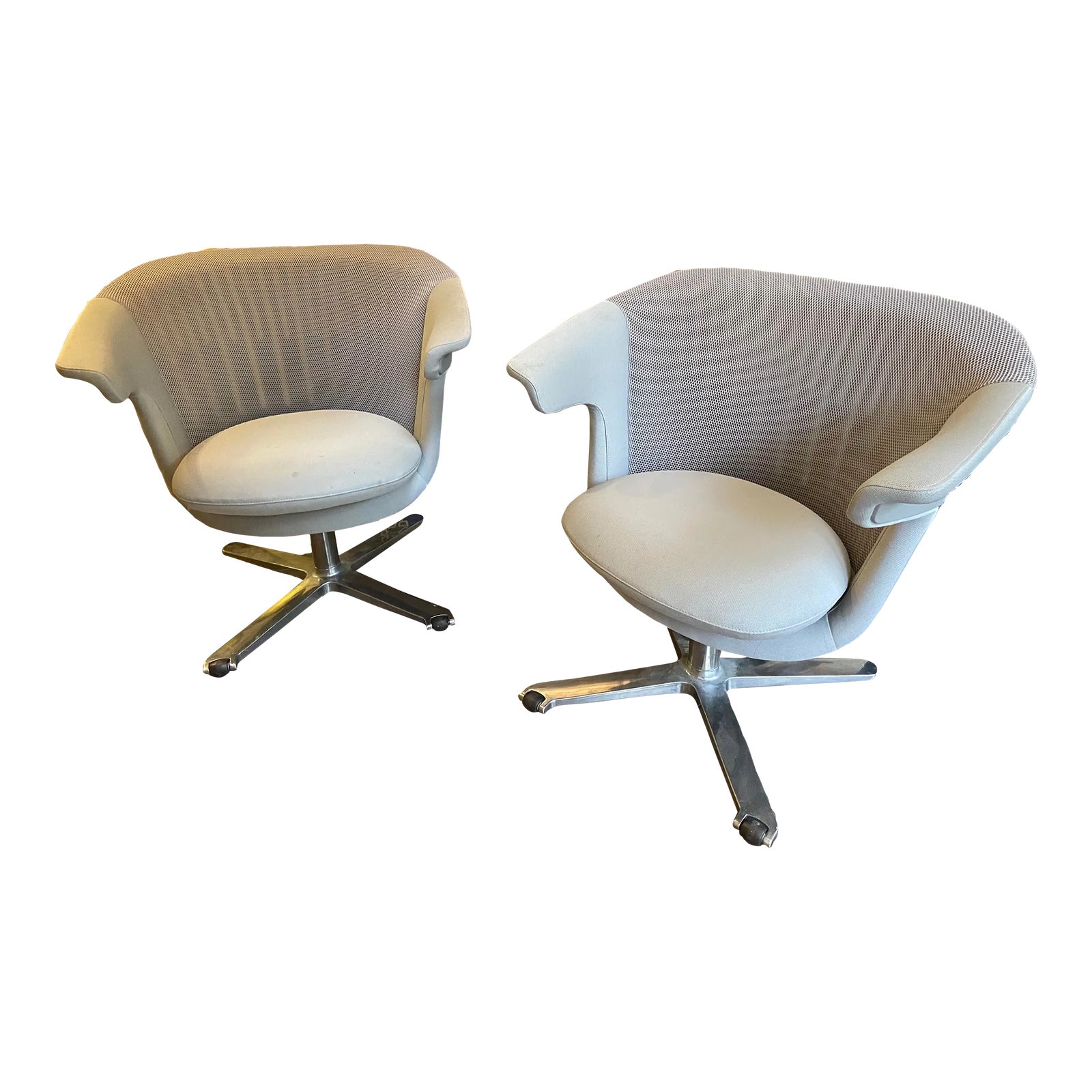 2000s I2i Steelcase Lounge Chairs- Set of 2 | Chairish