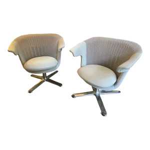 2000s I2i Steelcase Lounge Chairs- Set of 2