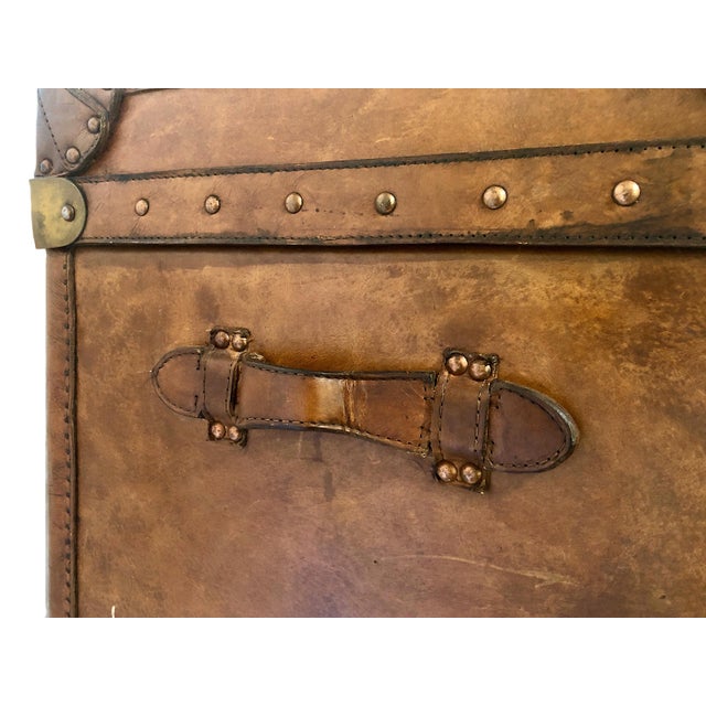 Metal Edwardian Leather Luggage With British Royal Arms For Sale - Image 7 of 18