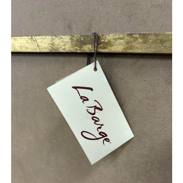 Italian LaBarge Floral Gilt Hall Mirror For Sale - Image 11 of 11