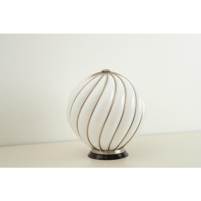 Metal Vintage Table Lamp by Adolf Loos for Veart Murano, Italy, 1960s For Sale - Image 7 of 13