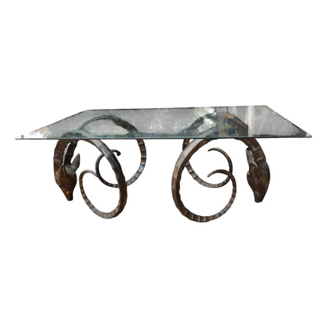 1970s Index/ Rams Head Dining Table For Sale