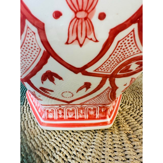 Ceramic Chinoiserie Ginger Jar For Sale - Image 7 of 7