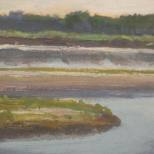 Anna Bocca, Landscape, Oil on Board, Framed For Sale - Image 5 of 14
