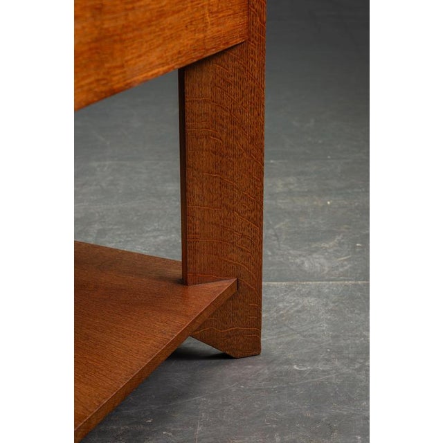 Hague School Side Table by Architect H. Wouda, 1920s For Sale - Image 10 of 13