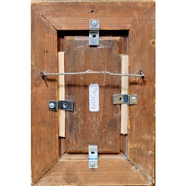 White Napoleonic Soldiers Marching in a Winter Landscape -1870s Oil Painting For Sale - Image 8 of 8