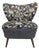Vintage Cocktail Chair in Fabric For Sale