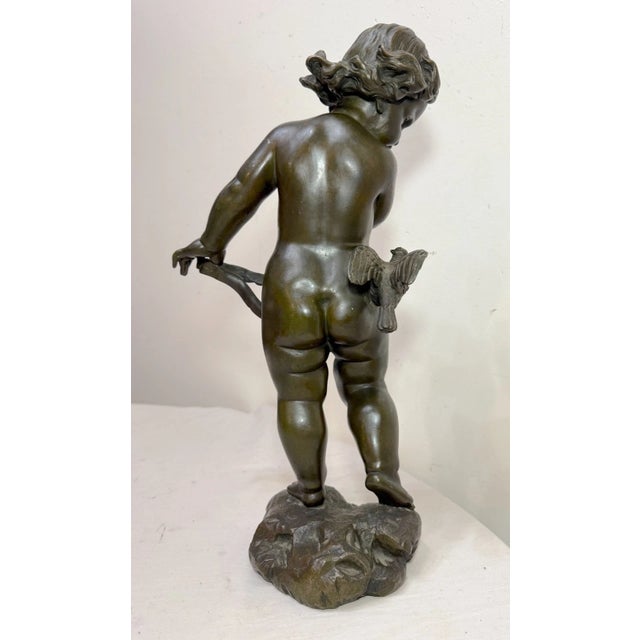 Large Antique 1800's Valentino Besarel Putti Cherub Bronze Statue Sculpture Art For Sale - Image 4 of 17