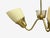 Metal 1940s Mid-Century Modern Hans Bergstrom Attr, Pendant Light, Brass, Glass For Sale - Image 7 of 10