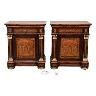 Authentic Marzorati Impero Italian Bedroom Furniture – Dresser, Mirror & 2 Nightstands For Sale