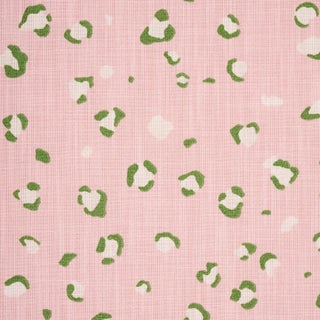 Schumacher x Cristina Buckley Wild At Heart Indoor/Outdoor Fabric in Pink For Sale
