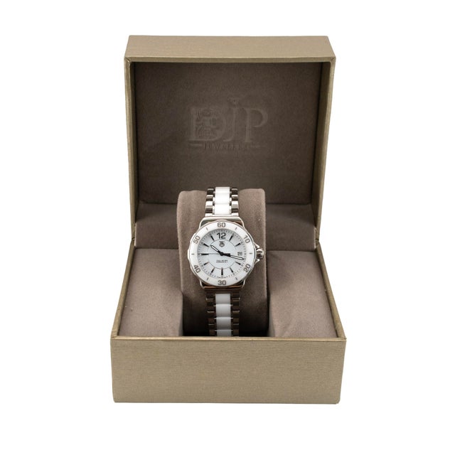 Ladies Tag Heuer Formula 1 37mm Wah1211 White Ceramic Steel Quartz Watch For Sale - Image 9 of 10
