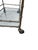 Vintage Faux Bamboo Italian Tea Bar Cart Bronze Server Console Maison Style For Sale - Image 9 of 18