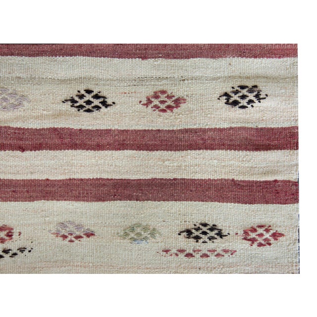 Vintage Turkish Konya Kilim Rug For Sale - Image 9 of 14