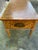 Early 19th C. English Painted Satonwood Desk With Leather Top For Sale - Image 11 of 13
