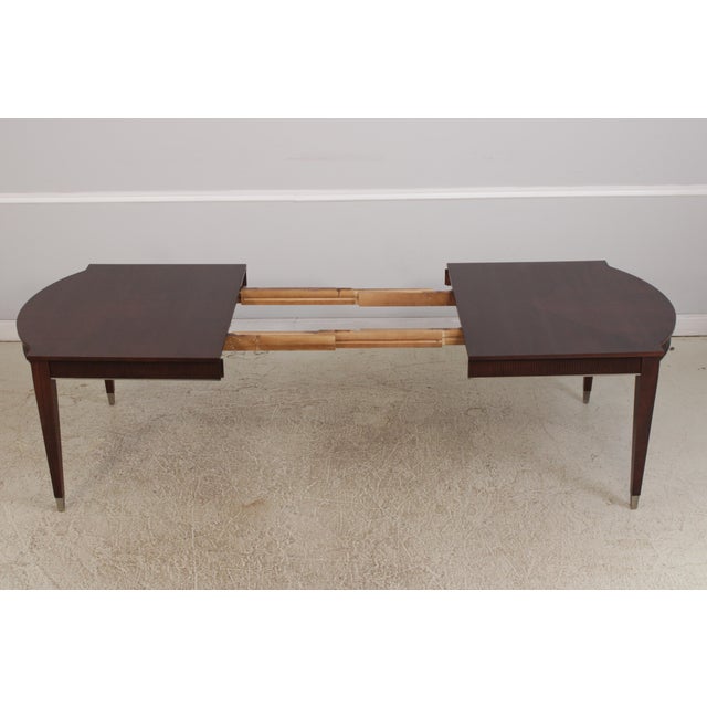 Brown Ethan Allen Avenue Collection Modern Dining Room Table For Sale - Image 8 of 16