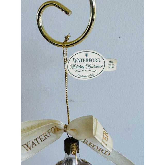 Waterford Waterford 2001 Holiday Heirlooms Lucerne Bell Ornament W/ Box For Sale - Image 4 of 6