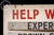 Vintage Hand-Painted Roseland Metal Products (Chicago) Help Wanted Sign For Sale - Image 4 of 15