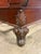 Queen Size Empire Revival Style Carved Mahogany Sleigh Bed Frame For Sale - Image 9 of 12