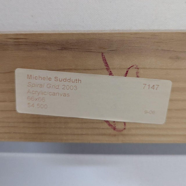 Spiral Grid on Canvas by Michele Sudduth For Sale In San Francisco - Image 6 of 8