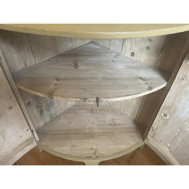 Dutch Corner Cupboard with Convex Doors, 1870s For Sale - Image 9 of 17