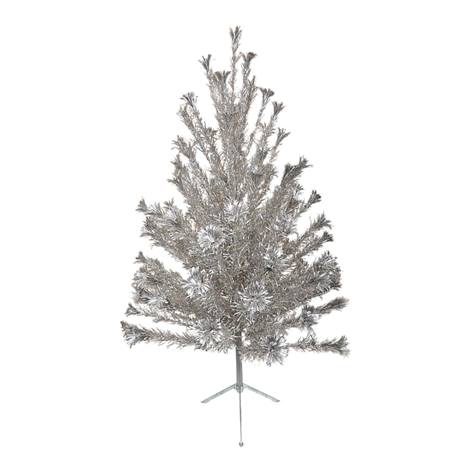 6 Foot Vintage Aluminum Christmas Tree by Silverline | Chairish