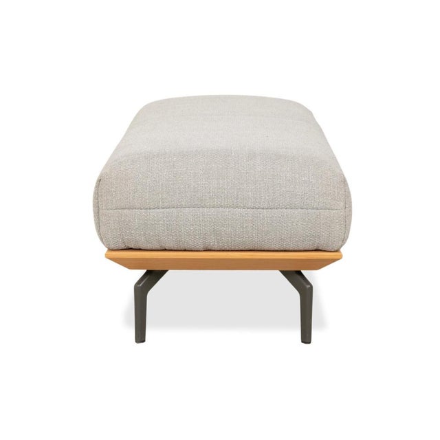 Gray HS.420 Ottoman in Fabric and Wood from Hülsta For Sale - Image 8 of 11