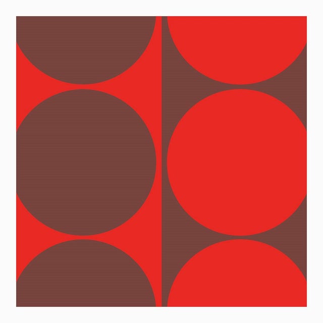 Mid-Century Modern "Dynamic Pair Red" Fine Art Print 28 1/2" X 40" by Liz Roache For Sale - Image 3 of 5