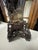 Antique Chinese Elaborately Carved Natural Hard-Stone Table Lamps—A Pair For Sale - Image 12 of 18