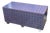 Purple Peg Board Storage Table on Casters For Sale