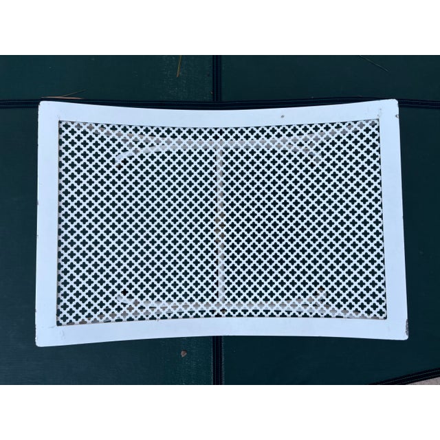 Metal Vintage Mid Twentieth Century Italian Wrought Iron Patio Bench For Sale - Image 7 of 9